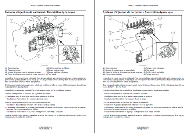 CASE Construction CNH NEF Tier 4B (final) Moteur MANUEL DE SERVICE 47606125 1ère édition Français