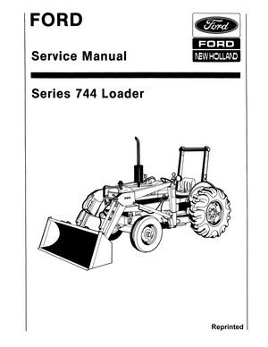 Ford New Holland 744 Loader Service Manual 40074410 English