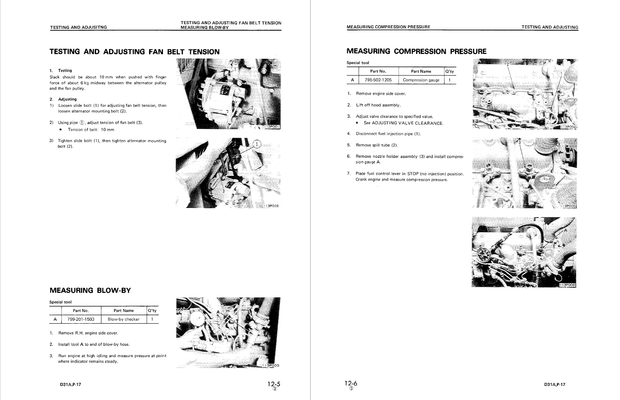 Komatsu Shop Manual D31A-17, D31E-17, D31P-17, D31PL-17, D31P-17A, D31P-17B Bulldozer SEBM0114C04 EN