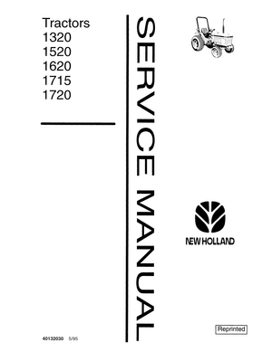 Ford New Holland 1320, 1520, 1620, 1715, 1720 Tractor Service Manual 40132030 (SE4602) English
