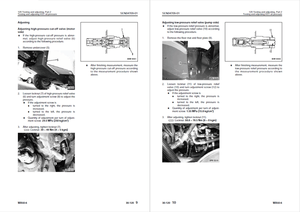 Komatsu Shop Manual WA50-6 60001 and up Wheel Loader SEN04670-04 English