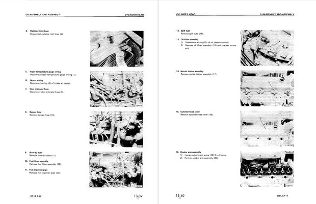 Komatsu Shop Manual D31A-17, D31E-17, D31P-17, D31PL-17, D31P-17A, D31P-17B Bulldozer SEBM0114C04 EN