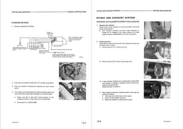 Komatsu Shop Manual D60A-6, D60P-6, D60PL-6, D65A-6, D65P-6 Crawler Bulldozer SEBM0144B01 English