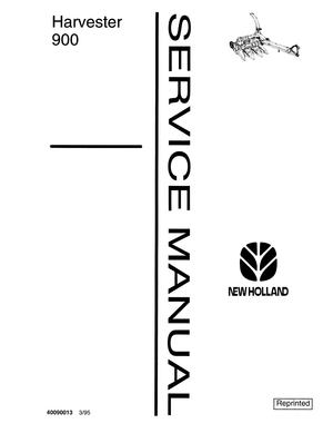 Ford New Holland 900 Harvester Service Manual 40090013 English