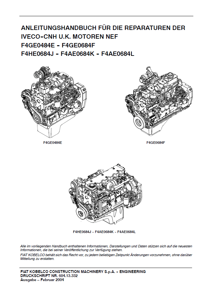 Iveco Motoren Technische Daten