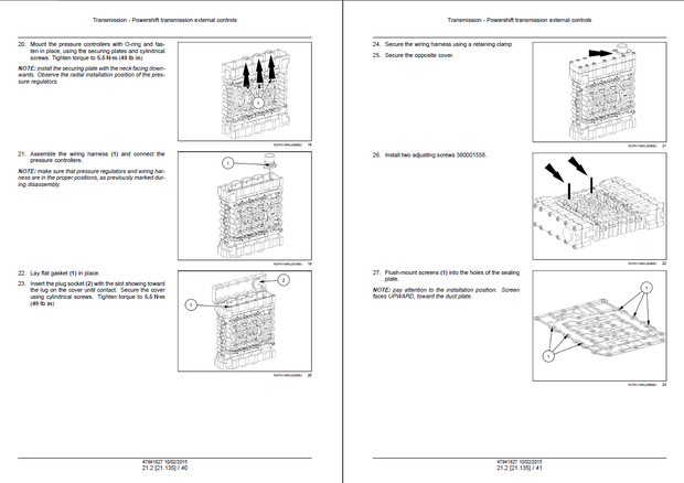 CASE Construction 621F, 721F Tier 4B USA, ANZ (final) Wheel Loader Service Manual 47841827 English