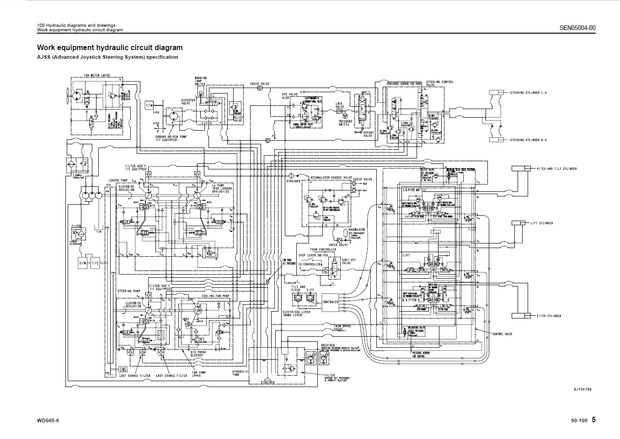 Komatsu Shop Manual WD600-6 55001 and up Wheel Dozer SEN04979-06 English