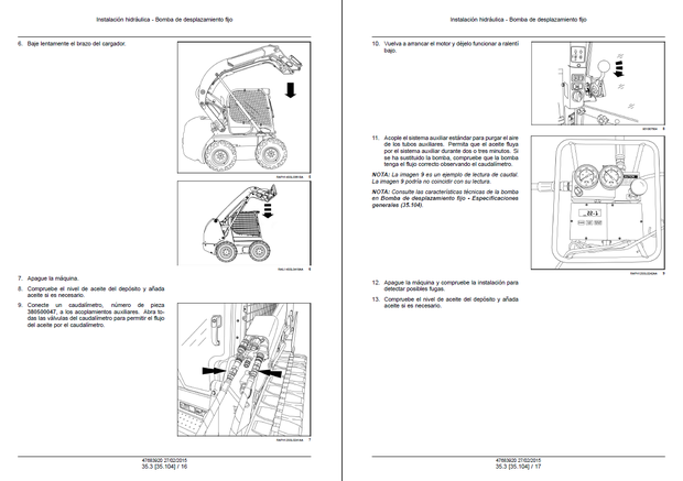 CASE SR210, SR240, SV280, TR270, TR310 Tier 4B (final) and Stage IV MANUAL DE SERVICIO 47683920 ES