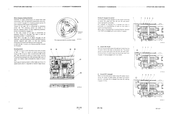 Komatsu Shop Manual D31A-16, D31P-16 25001 and up Crawler Bulldozer SEBM0114B01 English