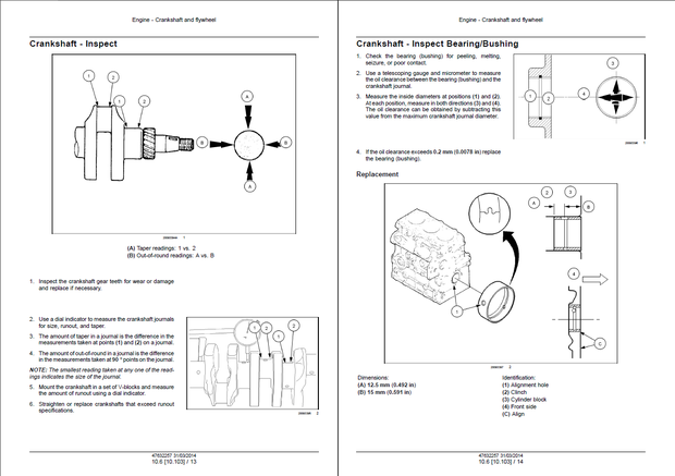 CASE N843H, N843L, N843, N844LT, N844L, N844T N844 ISM Tier 3 Engine Service Manual 47632257 English