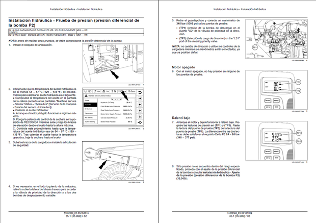 CASE Construction 721G, 821G Stage V Europe Cargadora de ruedas MANUAL DE SERVICIO 51632388 Español