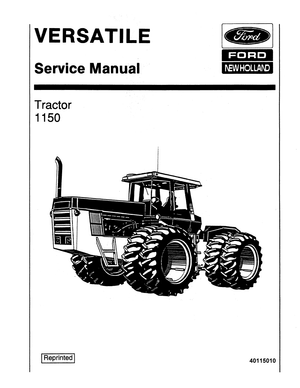 Versatile 1150 Tractor Service Manual 40115010 English