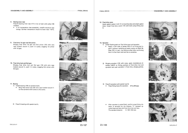 Komatsu Shop Manual D60A-6, D60P-6, D60PL-6, D65A-6, D65P-6 Crawler Bulldozer SEBM0144B01 English
