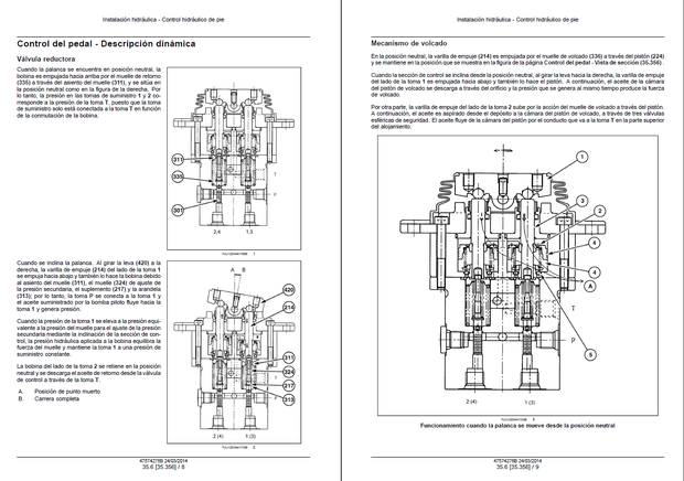 CASE Construction CX35B, CX39B Series 2 Europe Miniexcavadora MANUAL DE SERVICIO 47574276B Español