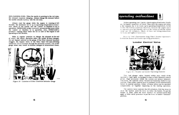 CASE Construction 480 Construction King Loader and Backhoe Operator&#x27;s Manual 9-1921 English