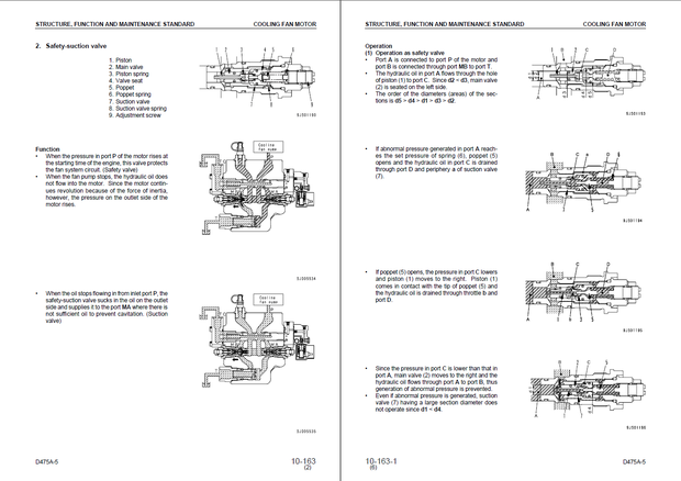 Komatsu Shop Manual D475A-5 20001 and up Crawler Bulldozer SEBM033710 English