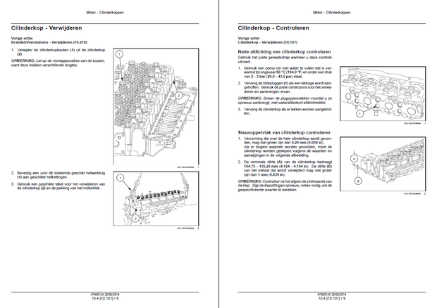 CASE Construction CNH NEF Tier 4B (final) Motor SERVICEHANDLEIDING 47606124 1e editie Nederlands
