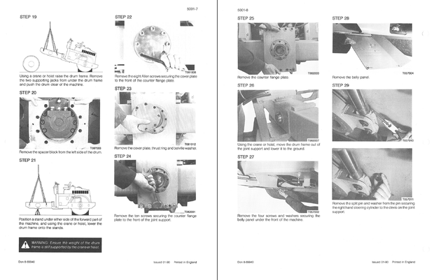 CASE Construction 752B Vibrating Roller Service Manual 8-89830 English
