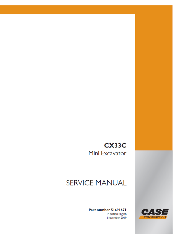 CASE Construction CX33C Canopy version North America M