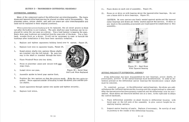 J.I Case 420, 420B, 420C Gasoline Crawler Tractor Service Manual 9-70121 English