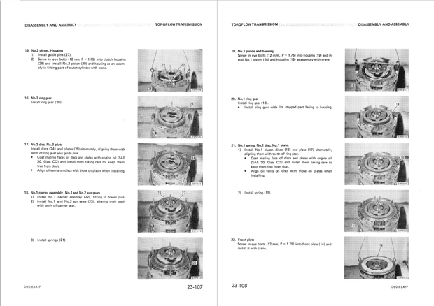 Komatsu Shop Manual D60A-6, D60P-6, D60PL-6, D65A-6, D65P-6 Crawler Bulldozer SEBM0144B01 English