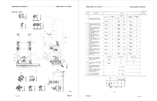Komatsu Shop Manual D31A-16, D31P-16 25001 and up Crawler Bulldozer SEBM0114B01 English
