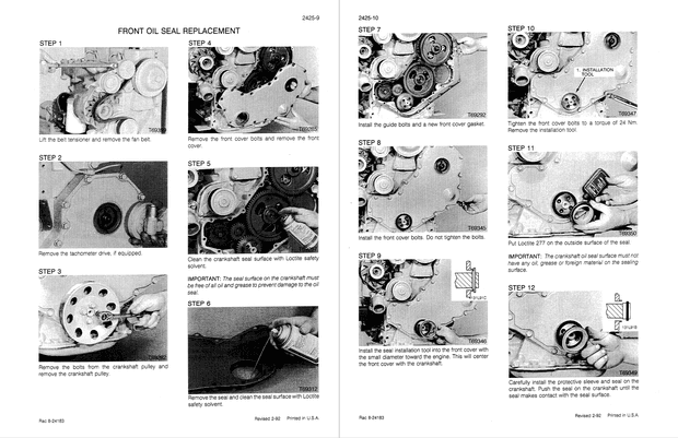 Case Construction 1845C Skid Steer Loader/Uni-Loader Service Manual 8-42913 English