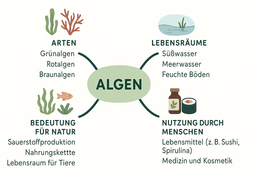 Mindmaps zu über 100 Themen für das Schulfach Biologie