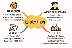 Mindmaps zu über 100 Themen im Fach Religion