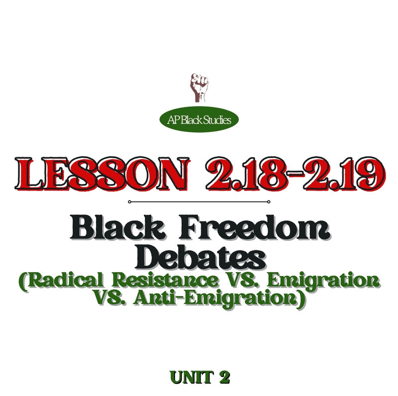  📋🗣️ LESSON 2.18-2.19 – Black Freedom Debate (Facilitation Kit)