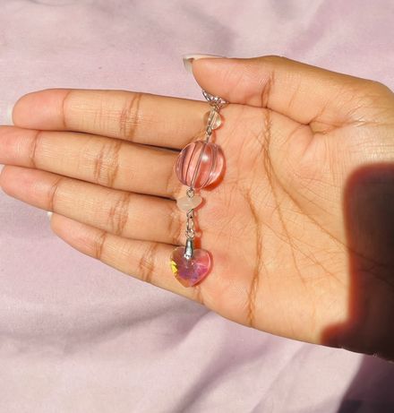 Rose Quartz Keychain