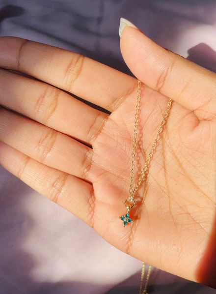Green Flower Necklace