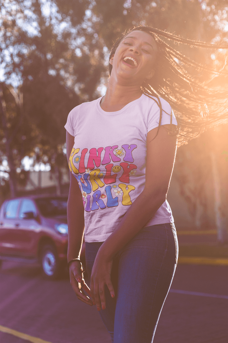&quot;Kinky, Curly, Girly&quot; Organic Cotton Tee