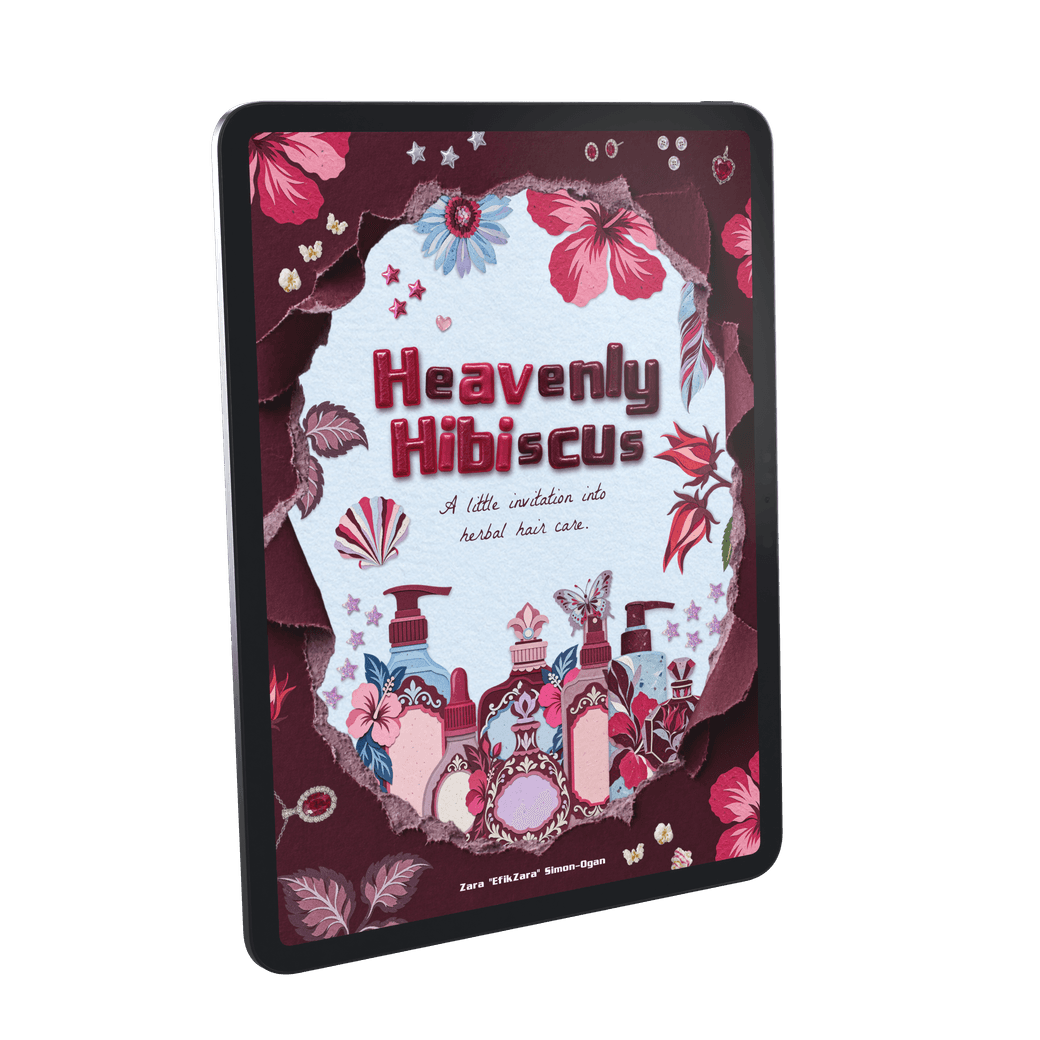 Heavenly Hibiscus recipe book on an iPad