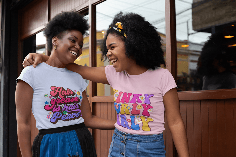 &quot;Kinky, Curly, Girly&quot; Organic Cotton Tee