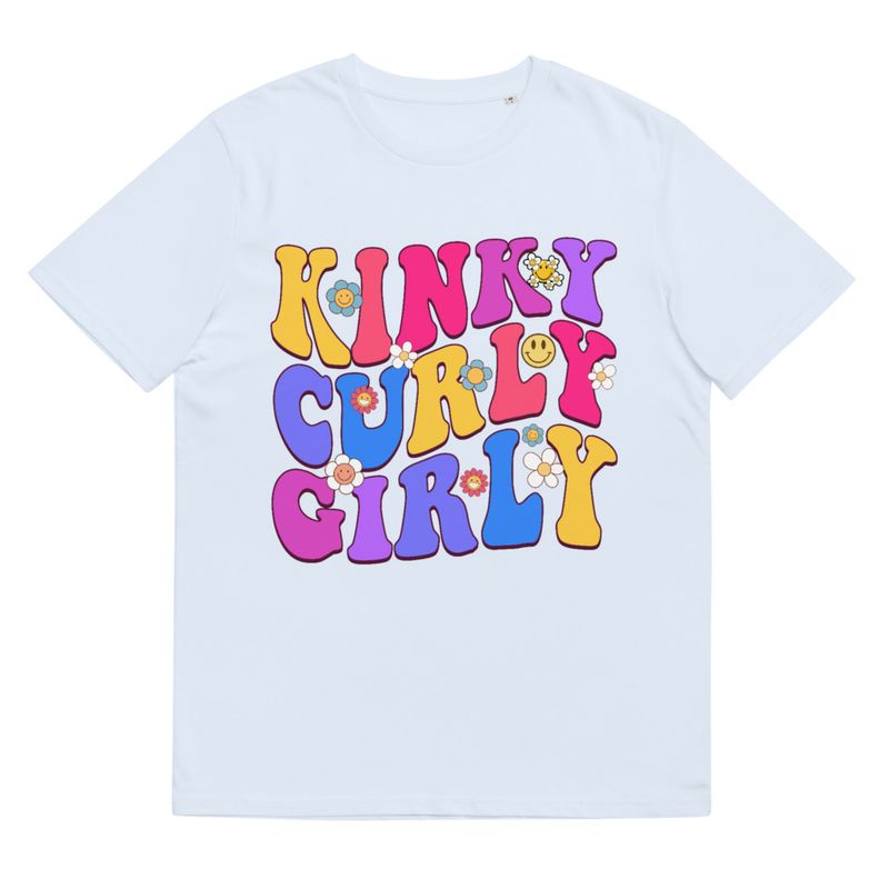 &quot;Kinky, Curly, Girly&quot; Organic Cotton Tee