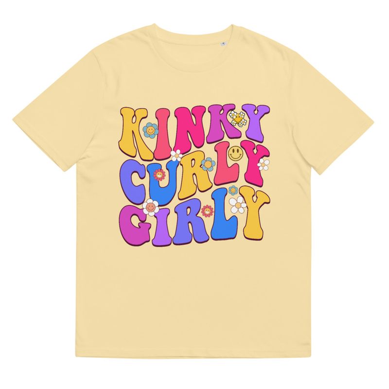 &quot;Kinky, Curly, Girly&quot; Organic Cotton Tee