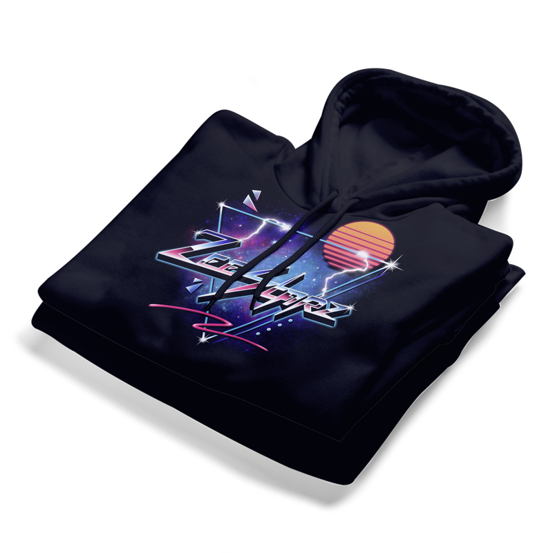 ZeeStarz signature hoodie with its cosmic emblem