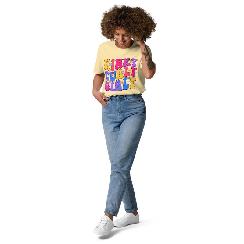 &quot;Kinky, Curly, Girly&quot; Organic Cotton Tee