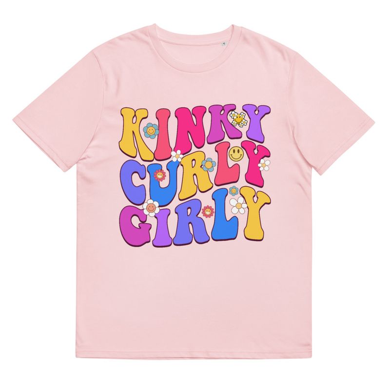 &quot;Kinky, Curly, Girly&quot; Organic Cotton Tee