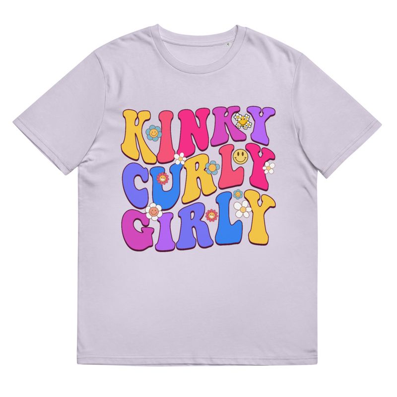 &quot;Kinky, Curly, Girly&quot; Organic Cotton Tee