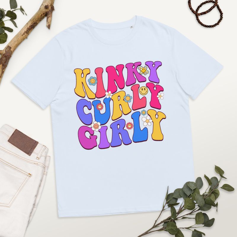 &quot;Kinky, Curly, Girly&quot; Organic Cotton Tee