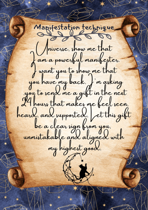 Free Manifestation Script | 24-Hour Universe Gift Ritual