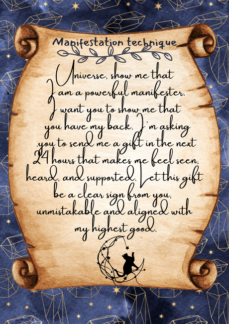 Free Manifestation Script | 24-Hour Universe Gift Ritual