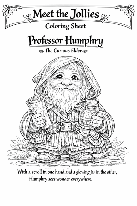Humphry Colouring Sheet