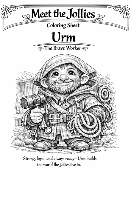 Urm Colouring Sheet