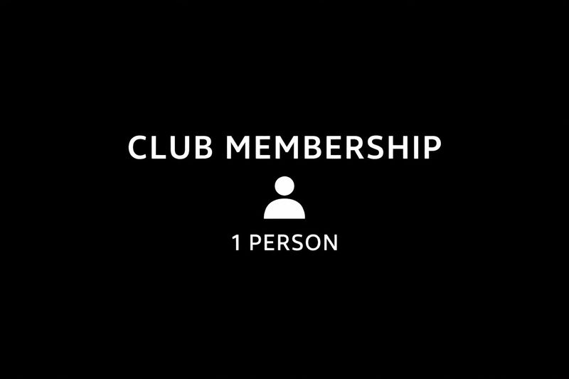 1 PERSON - CLUB MEMBERSHIP