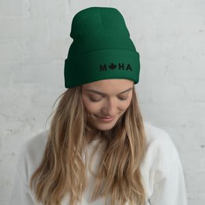 &#x27;Make Canada Healthy Again&#x27; Cuffed Beanie Black Logo (5 Colours)