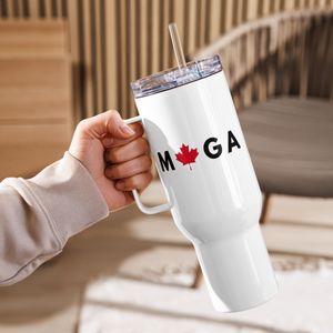 &#x27;Make Canada Great Again&#x27; White Travel Mug (2 Sizes)