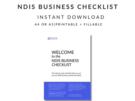 Complete NDIS Business Checklist
